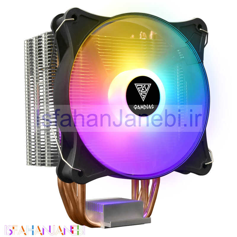 اصفهان جانبی-فن خنک کننده CPU گیم دیاس Gamdias Boreas E1-410 Lite RGB