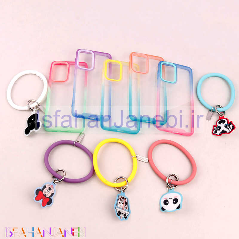 اصفهان جانبی-قاب PC شفاف دو رنگ + بند آویز Samsung Galaxy A33 5G