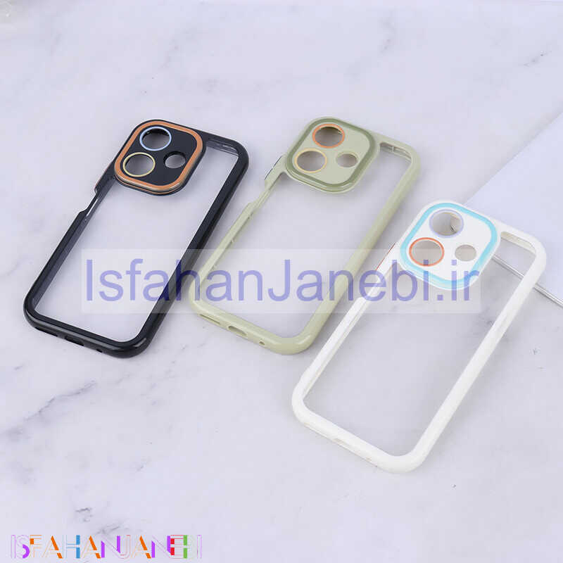 اصفهان جانبی-قاب شیائومی Redmi 13 4G / Redmi 13 5G دور رنگی محافظ لنزدار