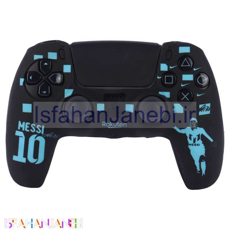 اصفهان جانبی-روکش دسته بازی PS5 طرح Messi زمینه مشکی آبی