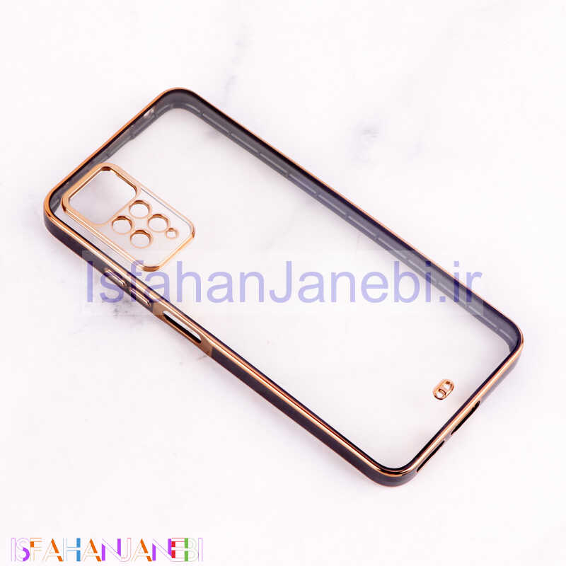 اصفهان جانبی-قاب Chrome دور طلایی محافظ لنزدار Xiaomi Redmi Note 11 Pro