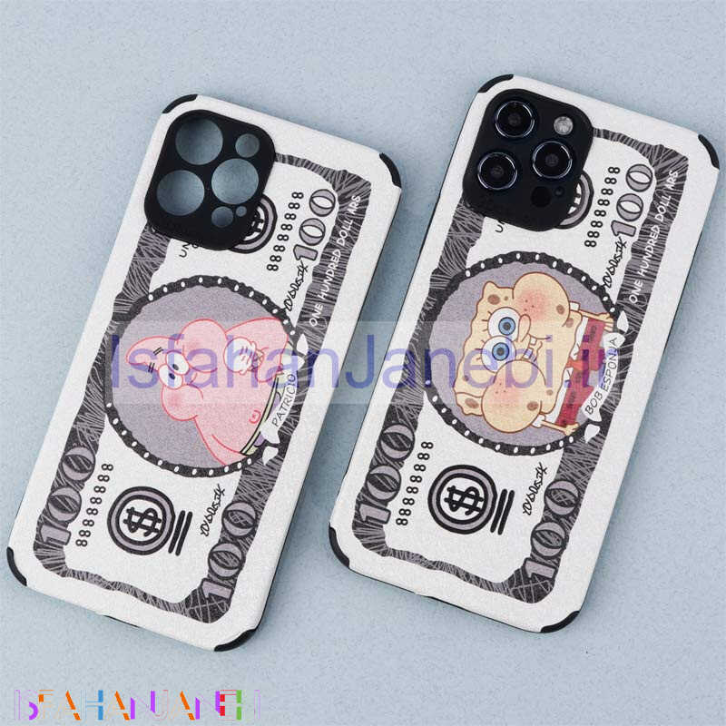 اصفهان جانبی-قاب ژله ای طرح باب اسفنجی محافظ لنزدار iPhone 12 Pro Max