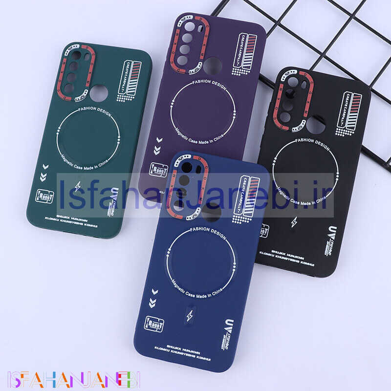 اصفهان جانبی-قاب ژله ای Dcokm شیائومی Redmi Note 8 طرح مگ سیف محافظ لنزدار