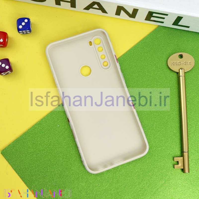 اصفهان جانبی-قاب سیلیکونی محافظ لنزدار طرح گل Xiaomi Redmi Note 8