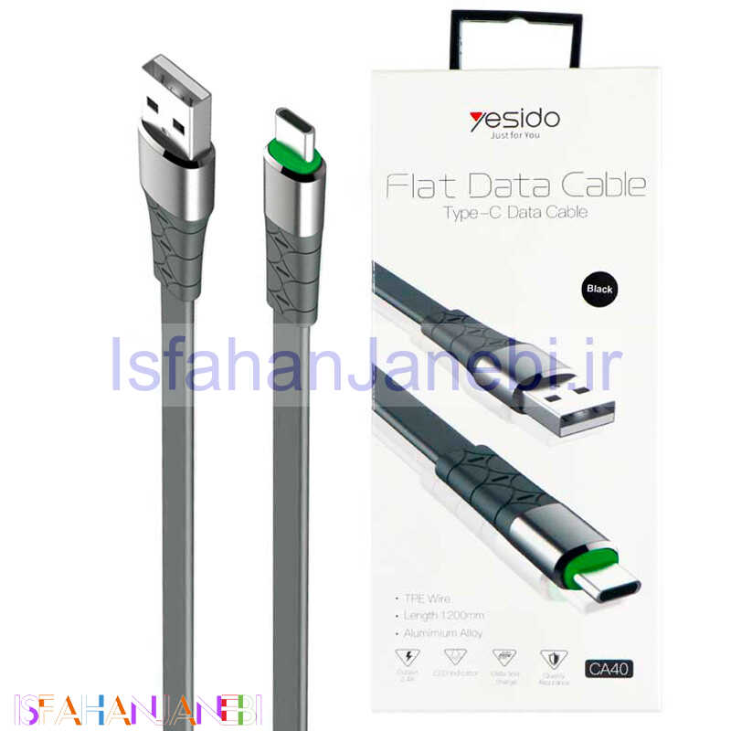 اصفهان جانبی-کابل Yesido CA40 2.4A 1.2m Type-C