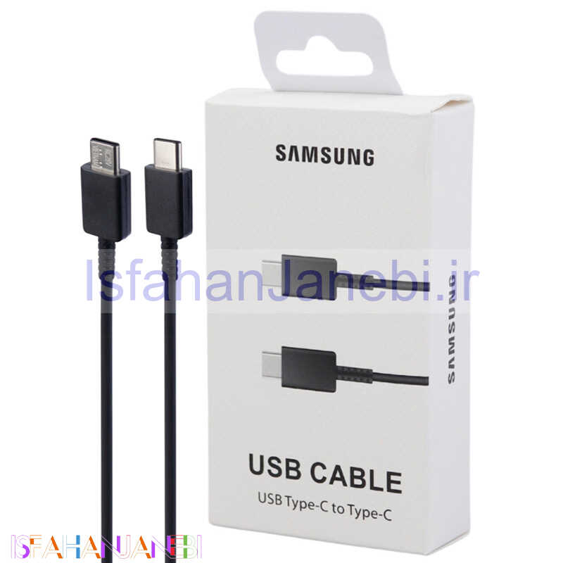 اصفهان جانبی-کابل تبدیل فست شارژ Samsung T1591 Type-C to Type-C 3A 1m