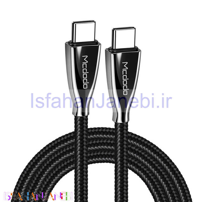 اصفهان جانبی-کابل تبدیل فست شارژ Mcdodo CA-5891 Type-C to Type-C 3A QC4.0 PD 60W 2m