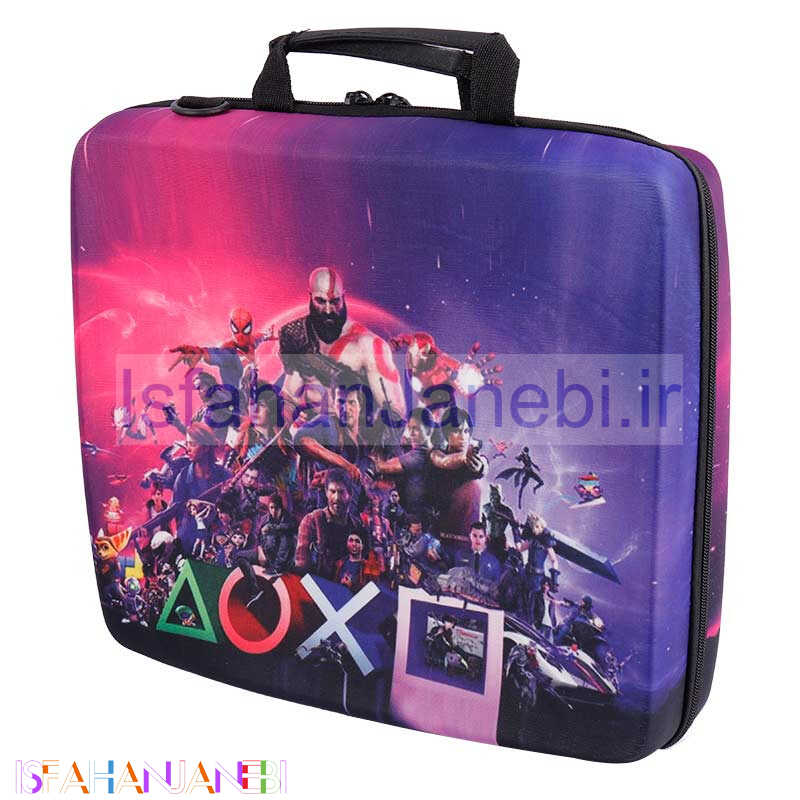 اصفهان جانبی-کیف کنسول بازی PS4 طرح Games زمینه بنفش