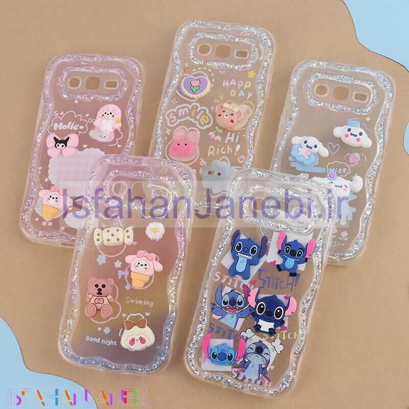 اصفهان جانبی-قاب شاینی سامسونگ Galaxy J2 Prime عروسکی محافظ لنزدار