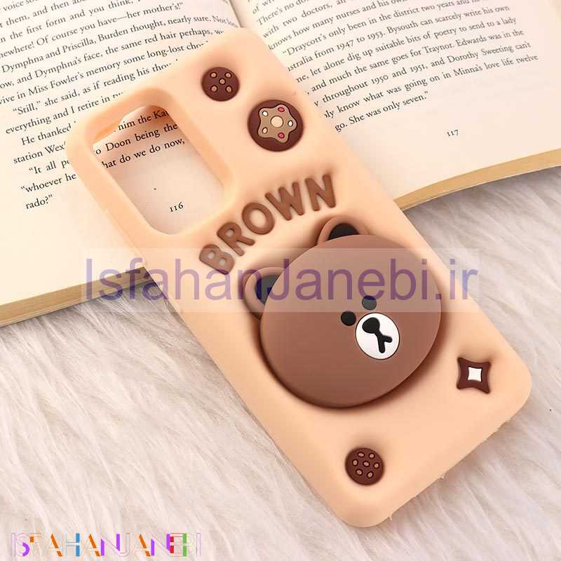 اصفهان جانبی-قاب سیلیکونی Vip Max سامسونگ Galaxy A52 / A52s پاپ سوکت دار طرح Bear