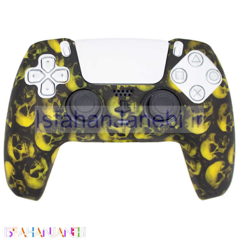 اصفهان جانبی-روکش دسته بازی PS5 طرح اسکلت زرد