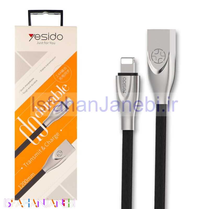 اصفهان جانبی-کابل آیفونی Yesido CA-16 2.4A 1.2m