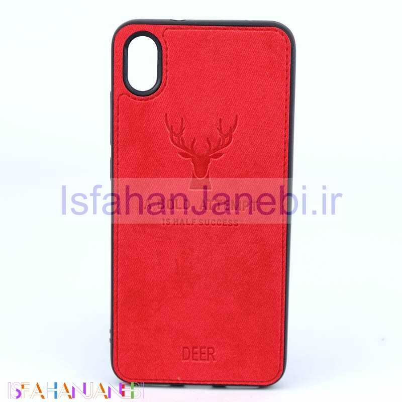 اصفهان جانبی-قاب چرمی طرح گوزن Xiaomi Redmi 7A قرمز