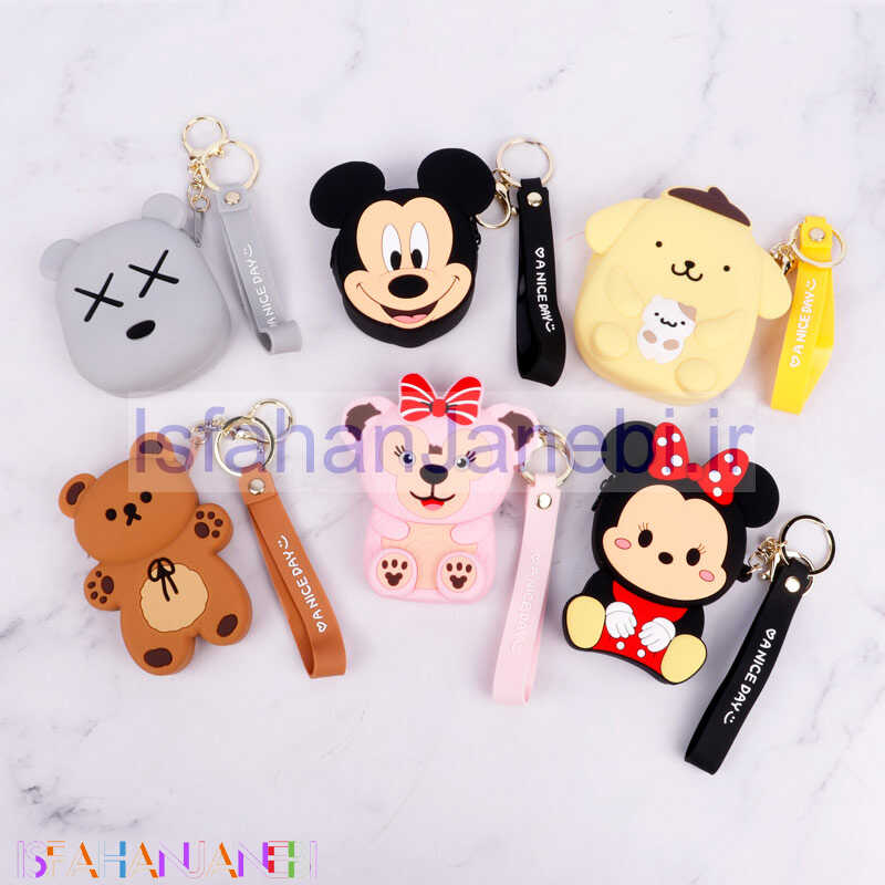 اصفهان جانبی-کیف هندزفری سیلیکونی بنددار فانتزی