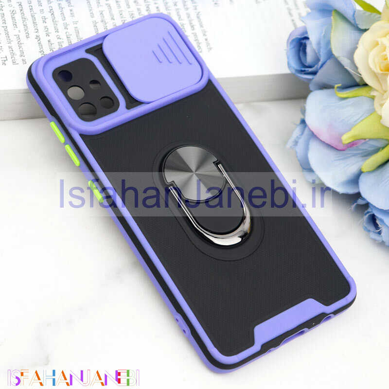 اصفهان جانبی-قاب ضد ضربه محافظ لنزدار کشویی هولدر دار بتمن کلاسیک Samsung Galaxy A51