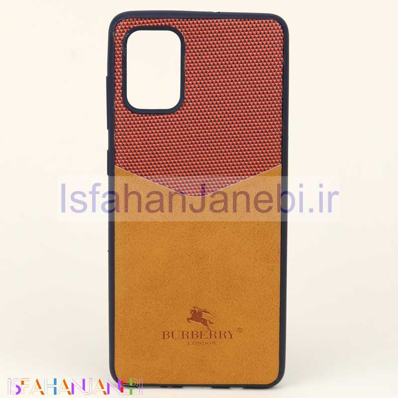 اصفهان جانبی-قاب چرمیBURBERRY سامسونگ A71 قهوه ای روشن