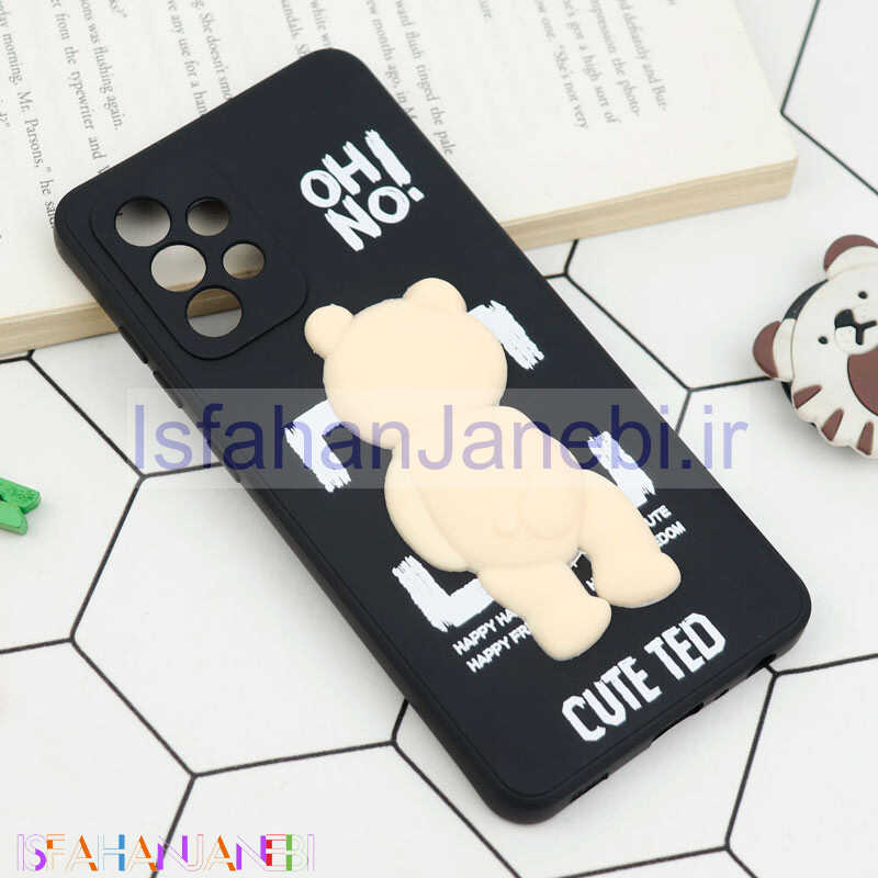 اصفهان جانبی-قاب سیلیکونی خرس TED محافظ لنزدار Samsung Galaxy A52 / A52s