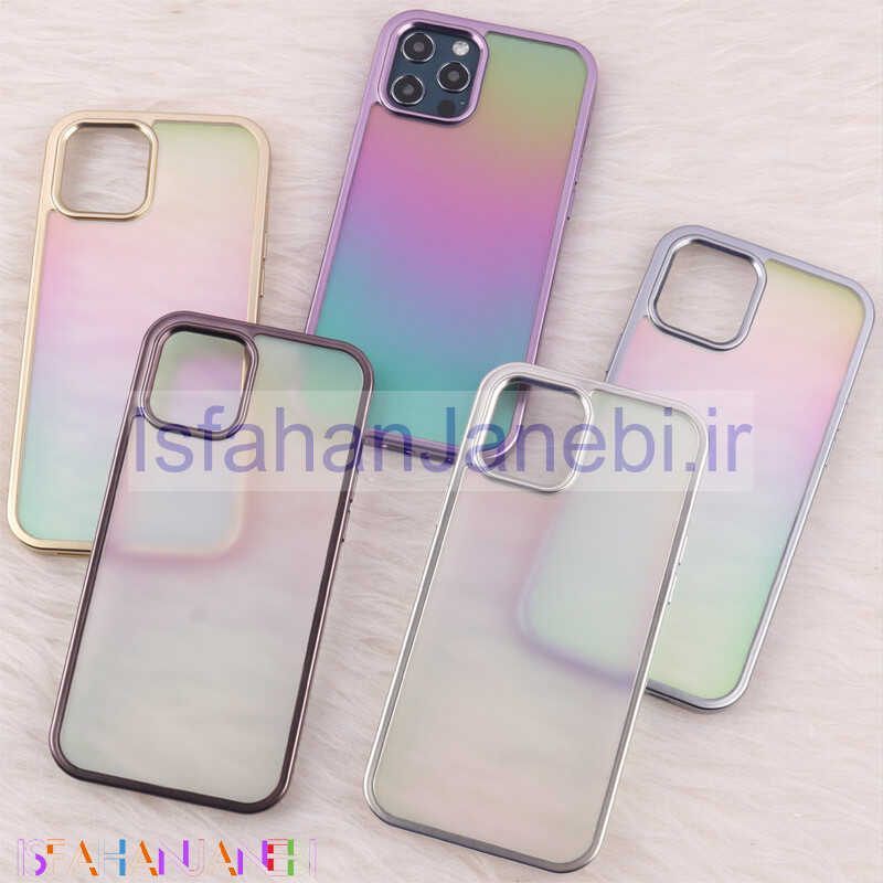اصفهان جانبی-قاب هولوگرامی BIGC آیفون iPhone 12 Pro Max پشت مات دور رنگی