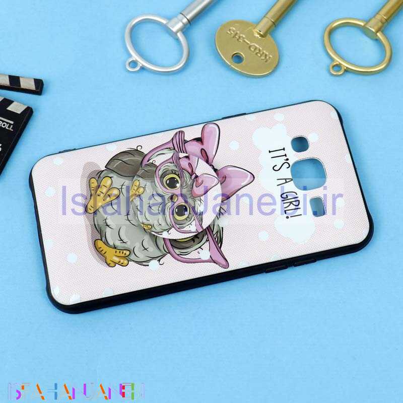 اصفهان جانبی-قاب فانتزی برجسته + پاپ سوکت طرح جغد سامسونگ J5 سری D