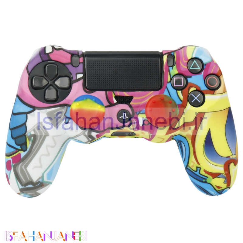 اصفهان جانبی-روکش دسته بازی PS4 طرح فانتزی کد 1 + روکش آنالوگ هدیه
