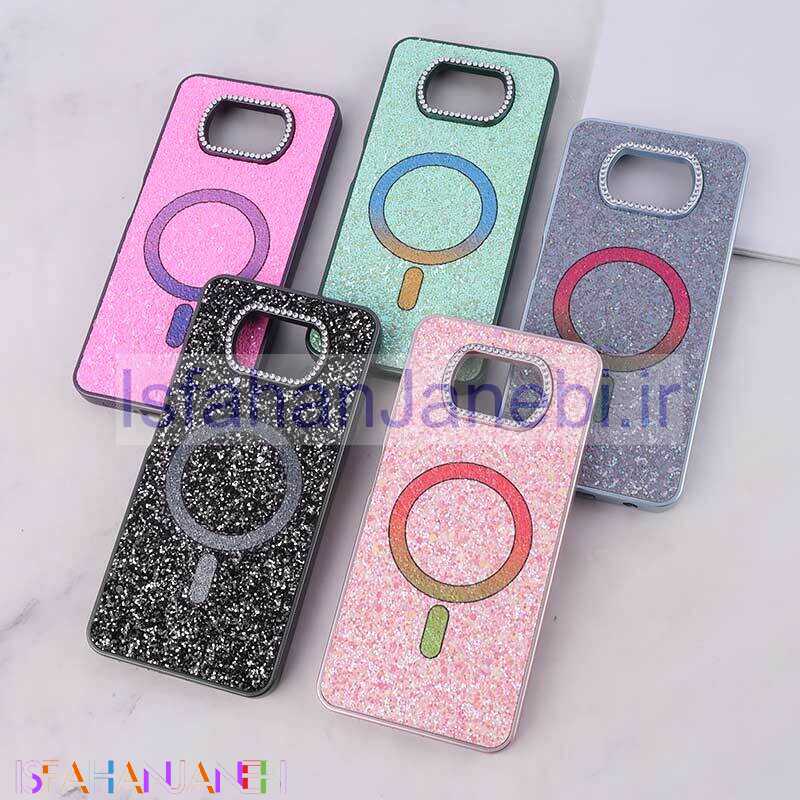 اصفهان جانبی-قاب اکلیلی شیائومی Poco X3 / X3 NFC / X3 Pro نگین دار طرح مگ سیف