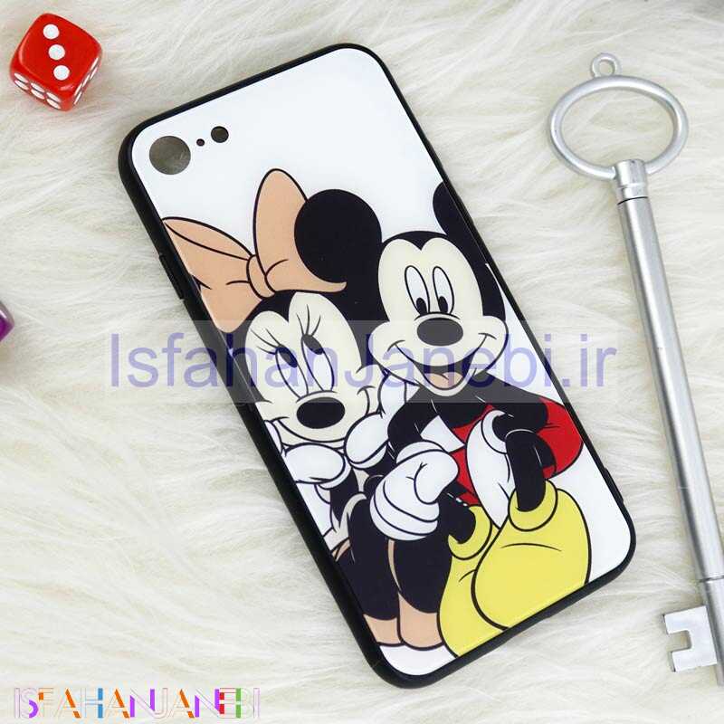اصفهان جانبی-قاب پشت گلسی طرحدار میکی موس iPhone 7/8/SE 2020
