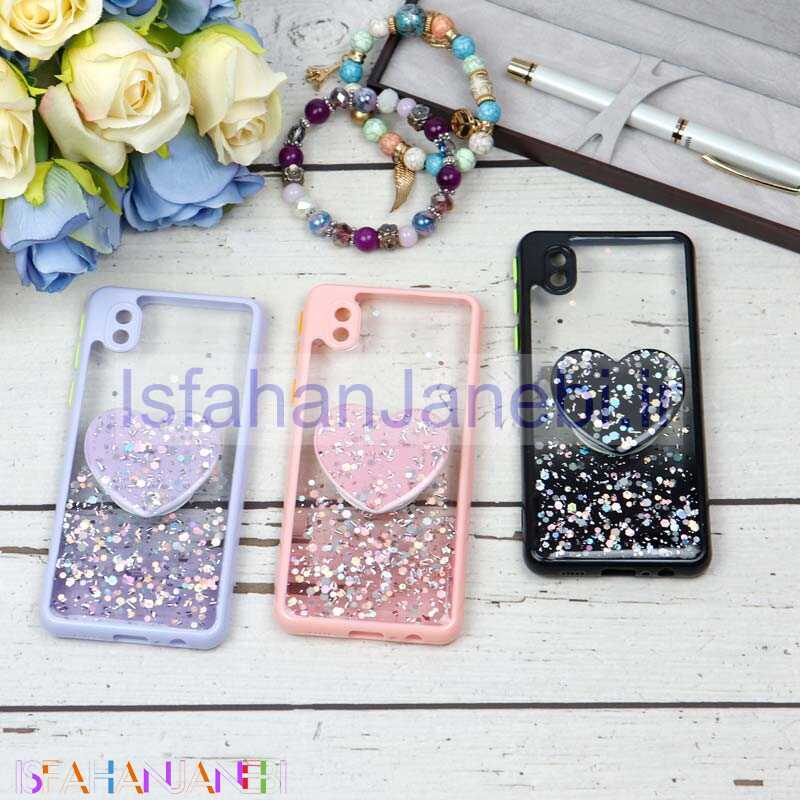 اصفهان جانبی-قاب محافظ لنزدار اکلیلی شفاف پاپ سوکت دار Samsung A01 Core