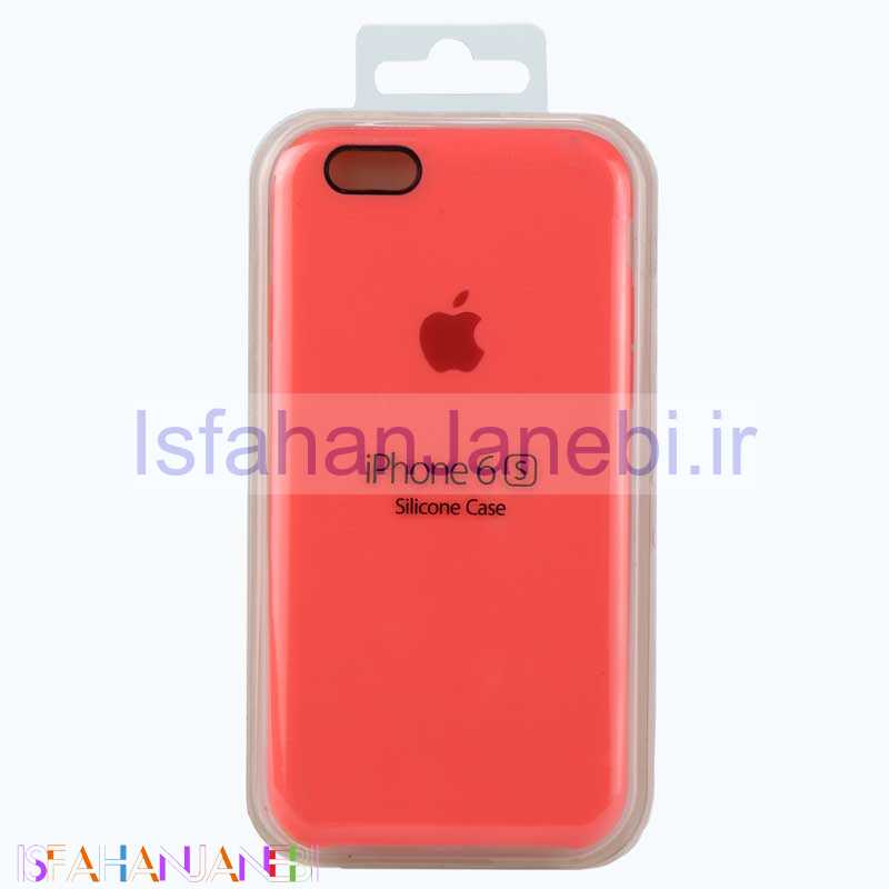 اصفهان جانبی-قاب سیلیکونی iPhone 6/6S گلبهی فسفری