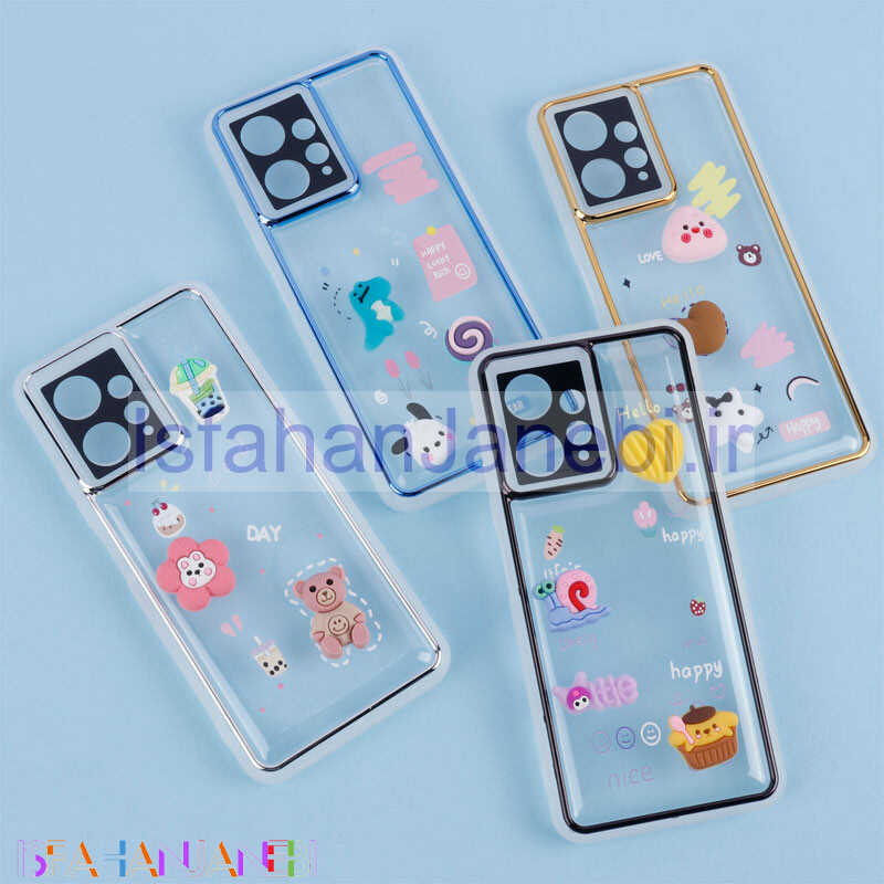 اصفهان جانبی-قاب شفاف عروسک برجسته محافظ لنزدار Xiaomi Redmi Note 12 4G