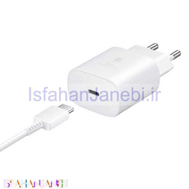 اصفهان جانبی-شارژر دیواری فست شارژ Samsung Note 10 Type-C + کابل تبدیل تایپ سی