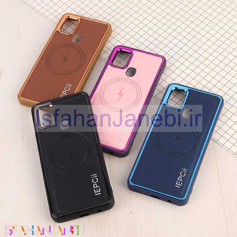 اصفهان جانبی-قاب چرمی مگ سیف سامسونگ Galaxy A21s متال ایرون