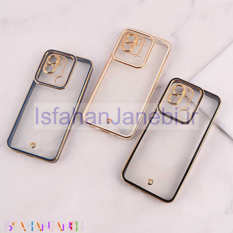 اصفهان جانبی-قاب ژله ای شیائومی Redmi A1 Plus / A2 Plus دور رنگی محافظ لنزدار