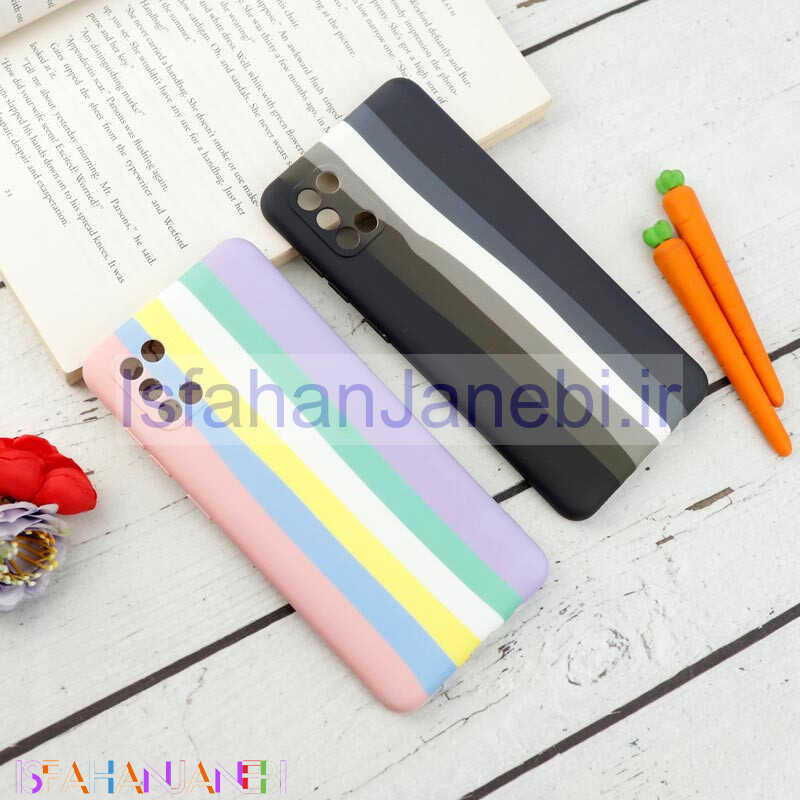 اصفهان جانبی-قاب محافظ لنزدار سیلیکونی رنگین کمانی Highcopy سامسونگ A31