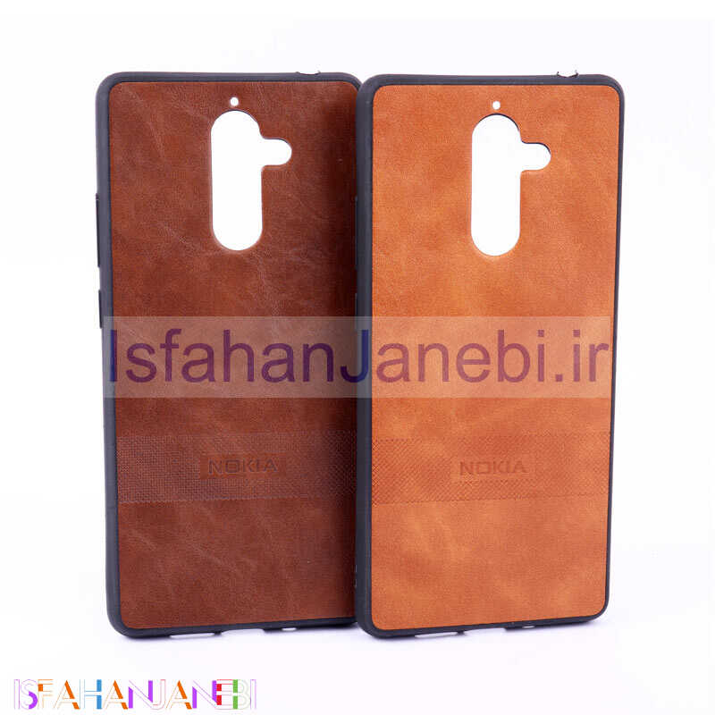 اصفهان جانبی-قاب چرمی طرح برند Nokia 7 Plus