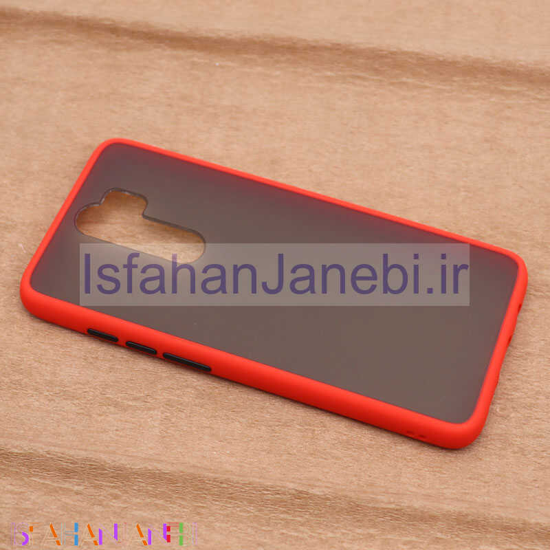 اصفهان جانبی-قاب PC مات Xiaomi Redmi Note 8 Pro قرمز