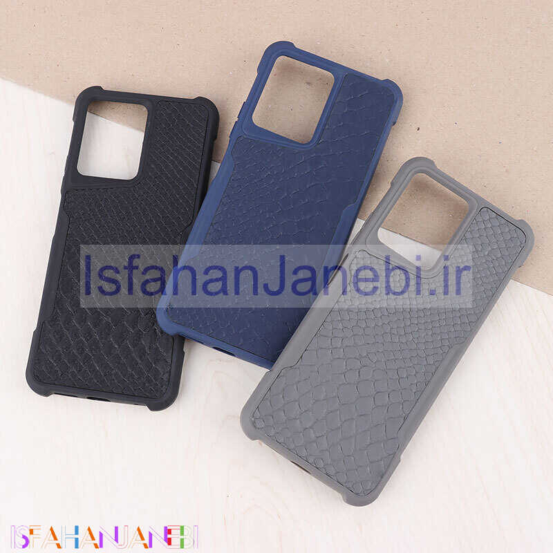 اصفهان جانبی-قاب چرمی شیائومی Redmi Note 12 4G سوسماری