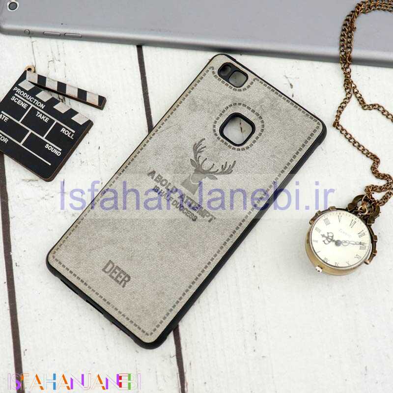 اصفهان جانبی-قاب چرمی محافظ لنزدار طرح گوزن Huawei P9 Lite