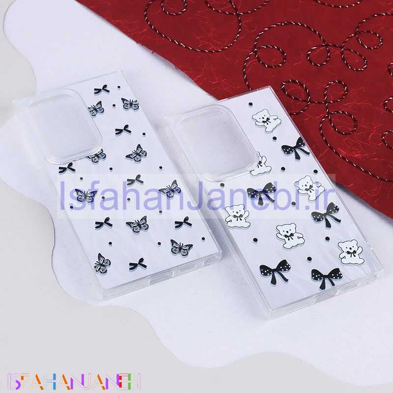 اصفهان جانبی-قاب Vip Max سامسونگ Galaxy S24 Ultra نقره ای طرح دار