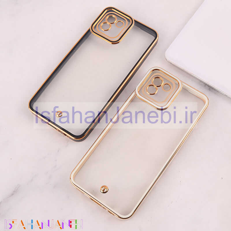 اصفهان جانبی-قاب ژله ای سامسونگ Galaxy A03 دور رنگی محافظ لنزدار