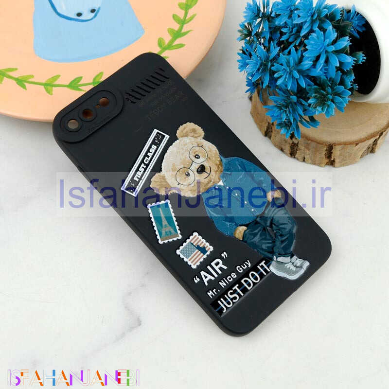 اصفهان جانبی-قاب سیلیکونی طرحدار محافظ لنزدار iPhone 7 Plus / 8 Plus