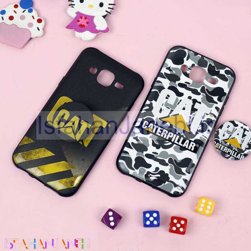 اصفهان جانبی-قاب فانتزی برجسته + پاپ سوکت طرح CAT سامسونگ J5 سری D