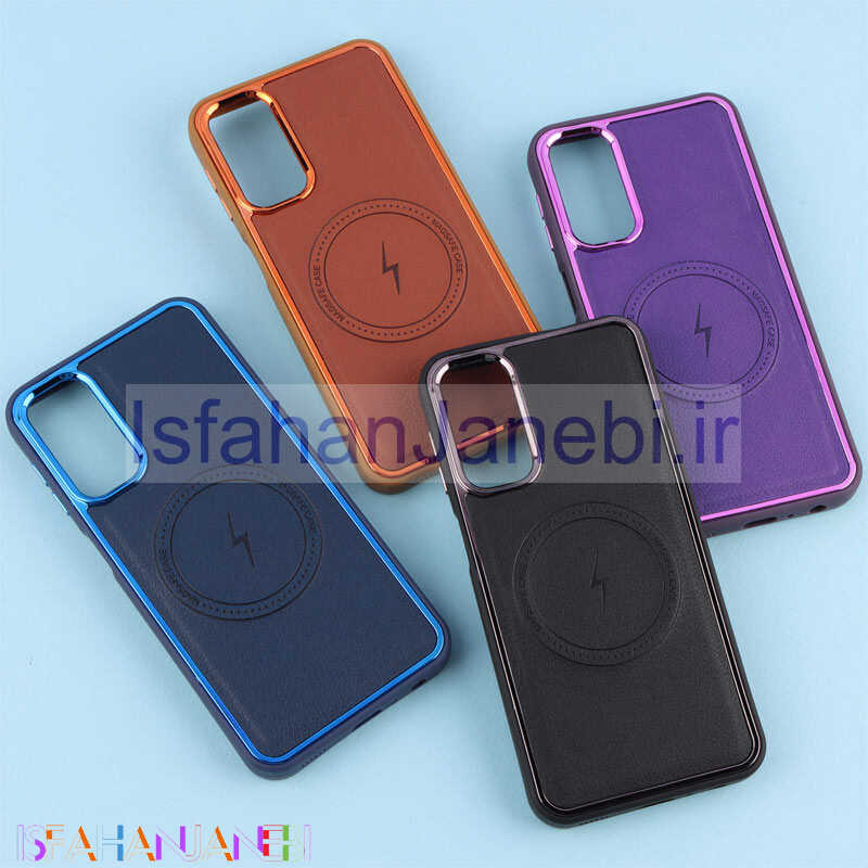 اصفهان جانبی-قاب چرمی مگ سیف سامسونگ Galaxy A24 4G متال ایرون