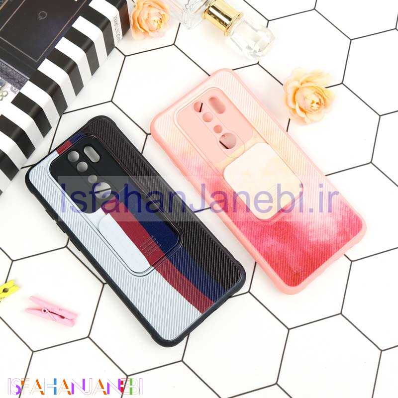 اصفهان جانبی-قاب سیلیکونی رنگین کمانی محافظ لنزدار کشویی Xiaomi Redmi Note 8 Pro