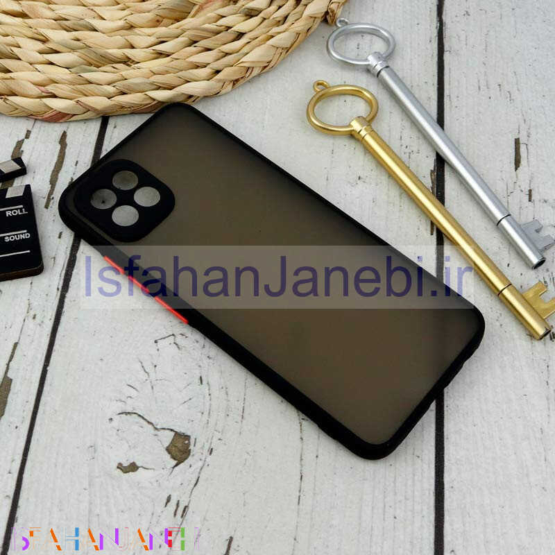 اصفهان جانبی-قاب PC مات محافظ لنز دار Samsung Galaxy A03