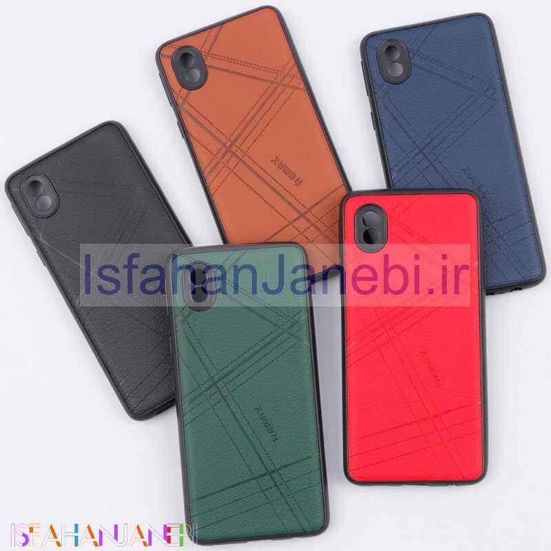 اصفهان جانبی-قاب چرمی Remax سامسونگ Galaxy A01 Core / A3 Core محافظ لنزدار