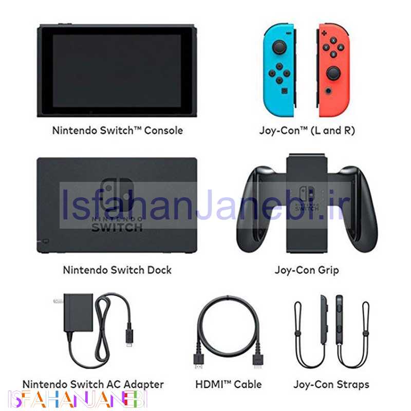 اصفهان جانبی-Nintendo Switch Neon Blue and Neon Red Joy-Con + گارانتی
