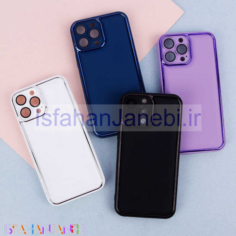 اصفهان جانبی-قاب دور براق رینگی محافظ لنزدار iPhone 13 Pro Max