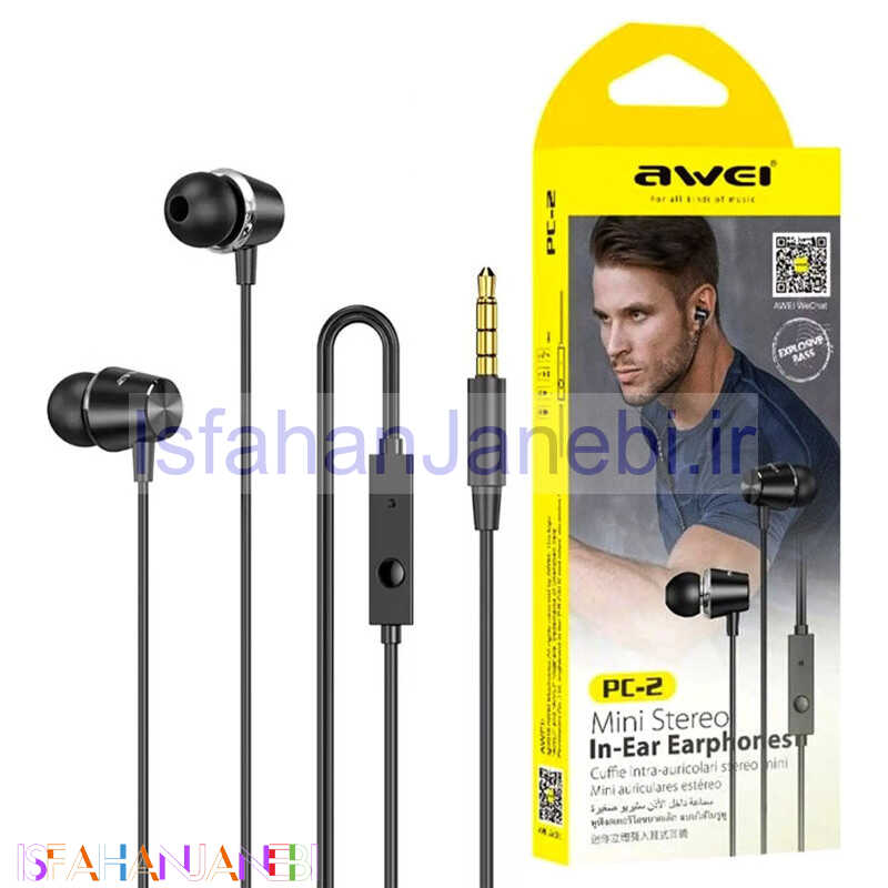 اصفهان جانبی-هندزفری Awei PC-2