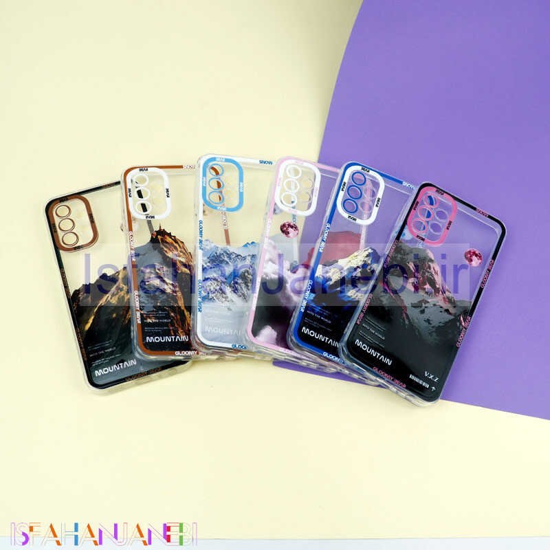 اصفهان جانبی-قاب ژله ای شفاف طرح کوهستان محافظ لنزدار Samsung Galaxy A13 4G