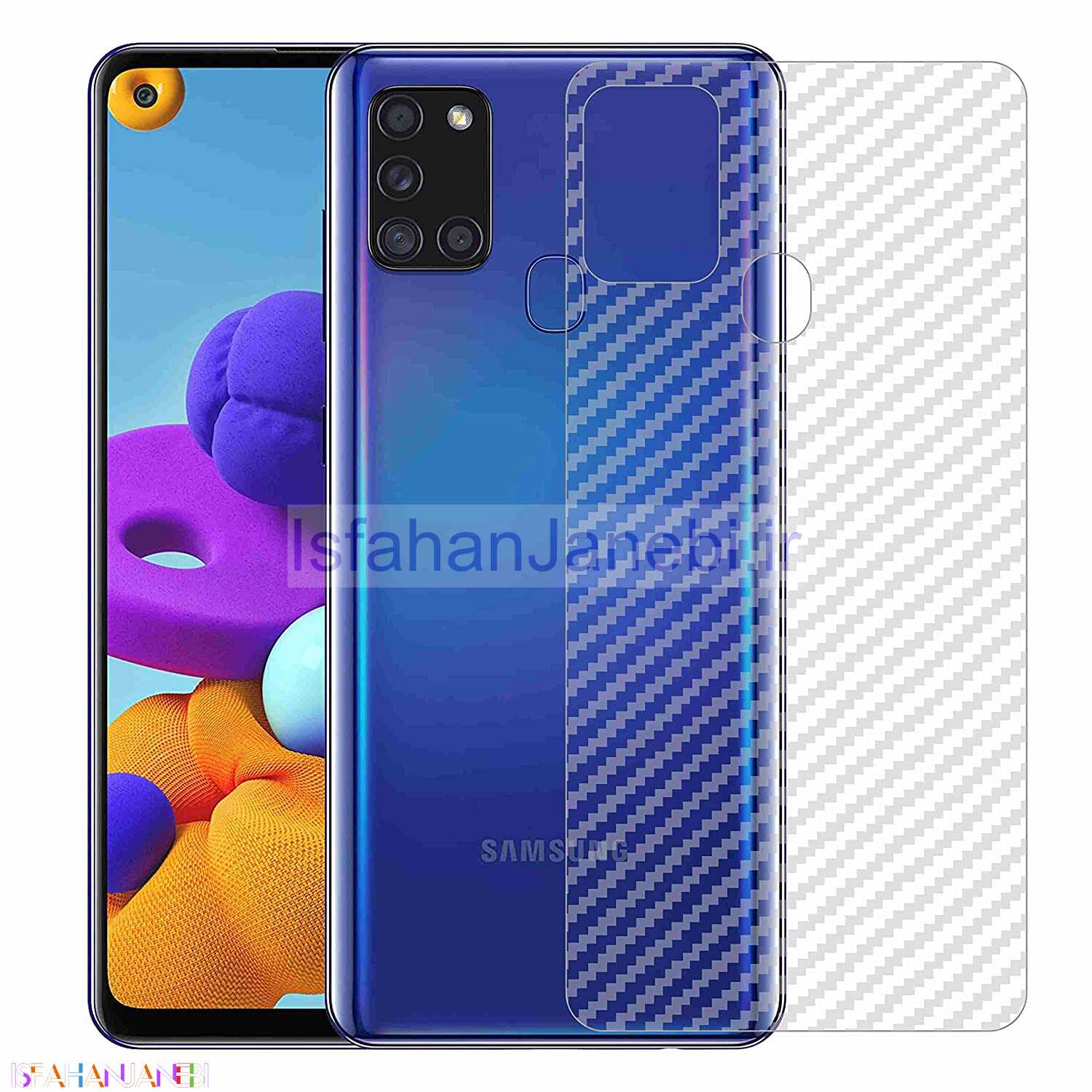 اصفهان جانبی-برچسب پشت کربنی Samsung Galaxy A21s